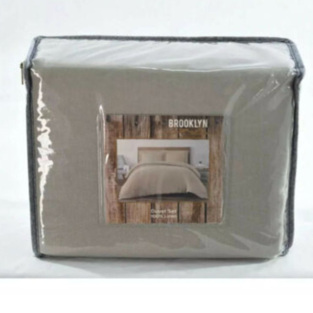 Brand new KING Linen Duvet Set by Brooklyn Loom